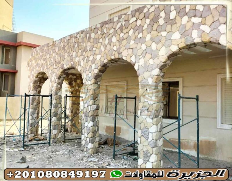 واجهات فلل حجر صناعي مودرن واجهات فلل حجر صناعي مودرن